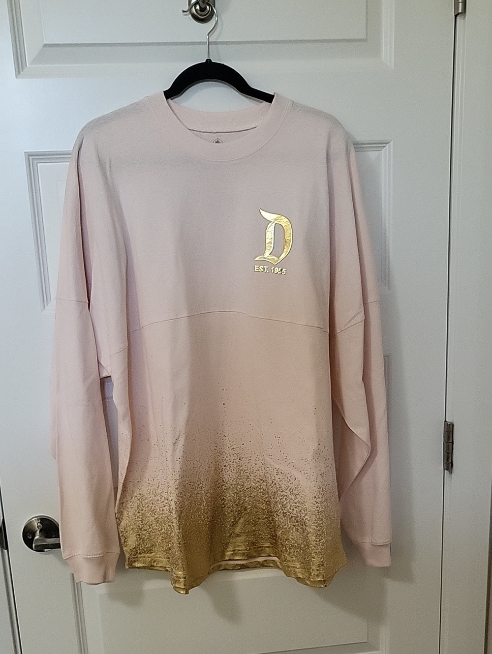 Disneyland Pink and Gold Spirit Jersey Size XL